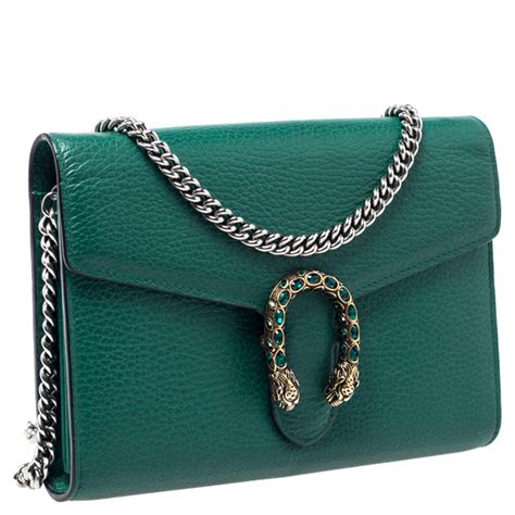 gucci wallet on chain green